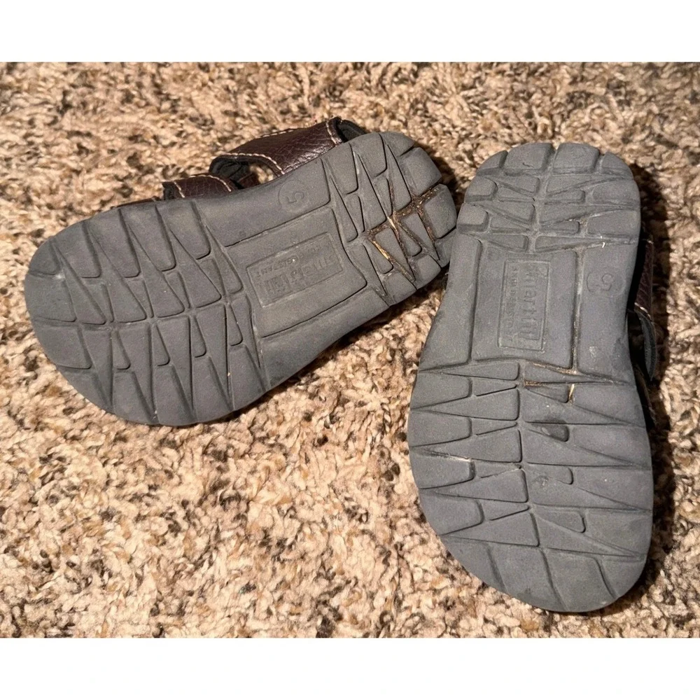 Smart Fit Dark  Brown Fishermen Sandals Size 5